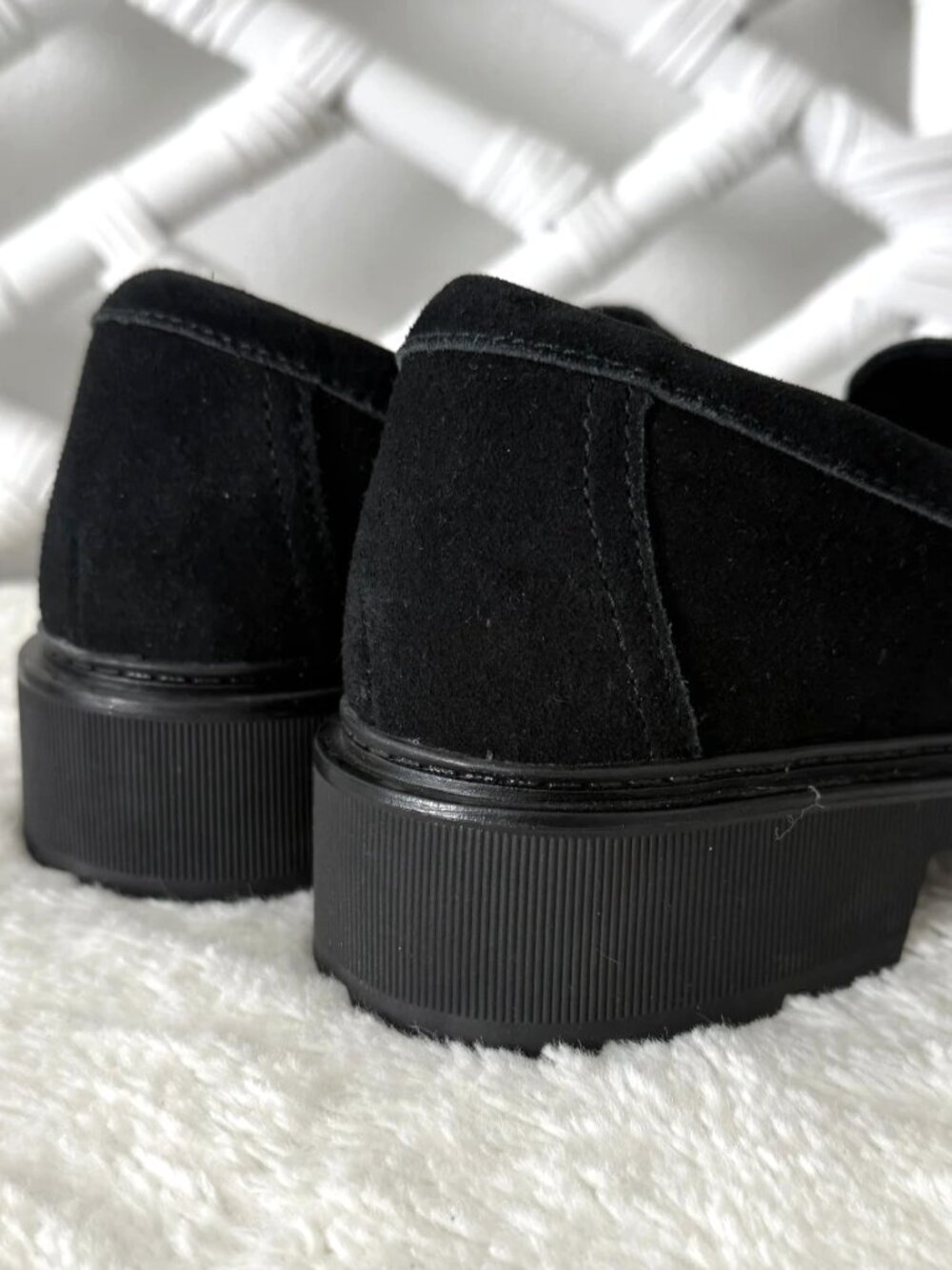 NWOB Clarks Lauryl Step Black Suede Penny Loafers Shoes Size 7 M - Picture 7 of 12